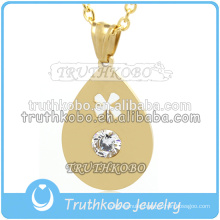 WholesaleTibet PVD Gold Hollow Teardrop Charm Pendant beaded Jewelry Findings